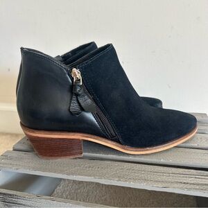 Cole Haan Grand Series Gracy Bootie Size 8B Black Suede and Leather